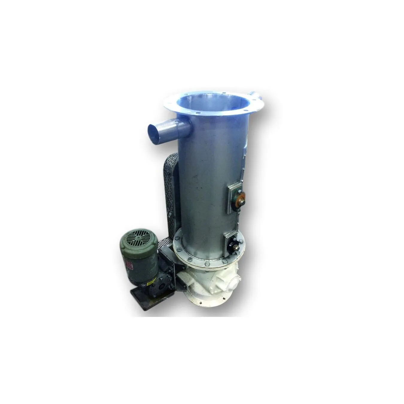 Used 10" Semco Rotary Airlock w/ Dual Shaft Agitated Hopper