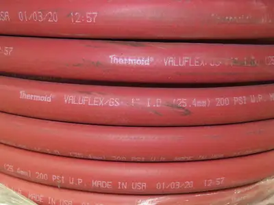 Thermoid 00700005916 Valuflex/GS 1" Multi-Purpose Rubber Hose 200psi 300' Spool