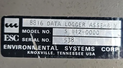 ESC S 112-0000 8816 Data Logger Assembly. Loc5E-21