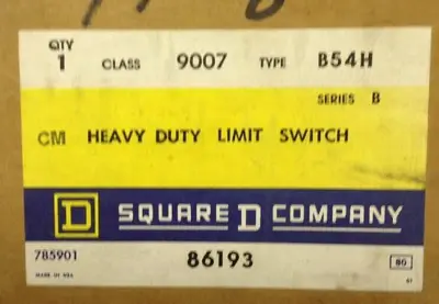 New | in-Stock SQUARE D 9007 B54H Miscellaneous Equipment (Electrical & Power) | Surplus Asset Holdings #1188417