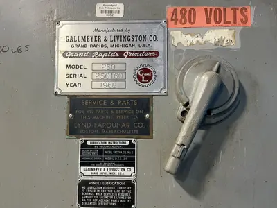 Used 1968 GALLMEYER & LIVINGSTON CO. 250 Reciprocating Surface Grinders Ohio US | HGR 24 #1316171