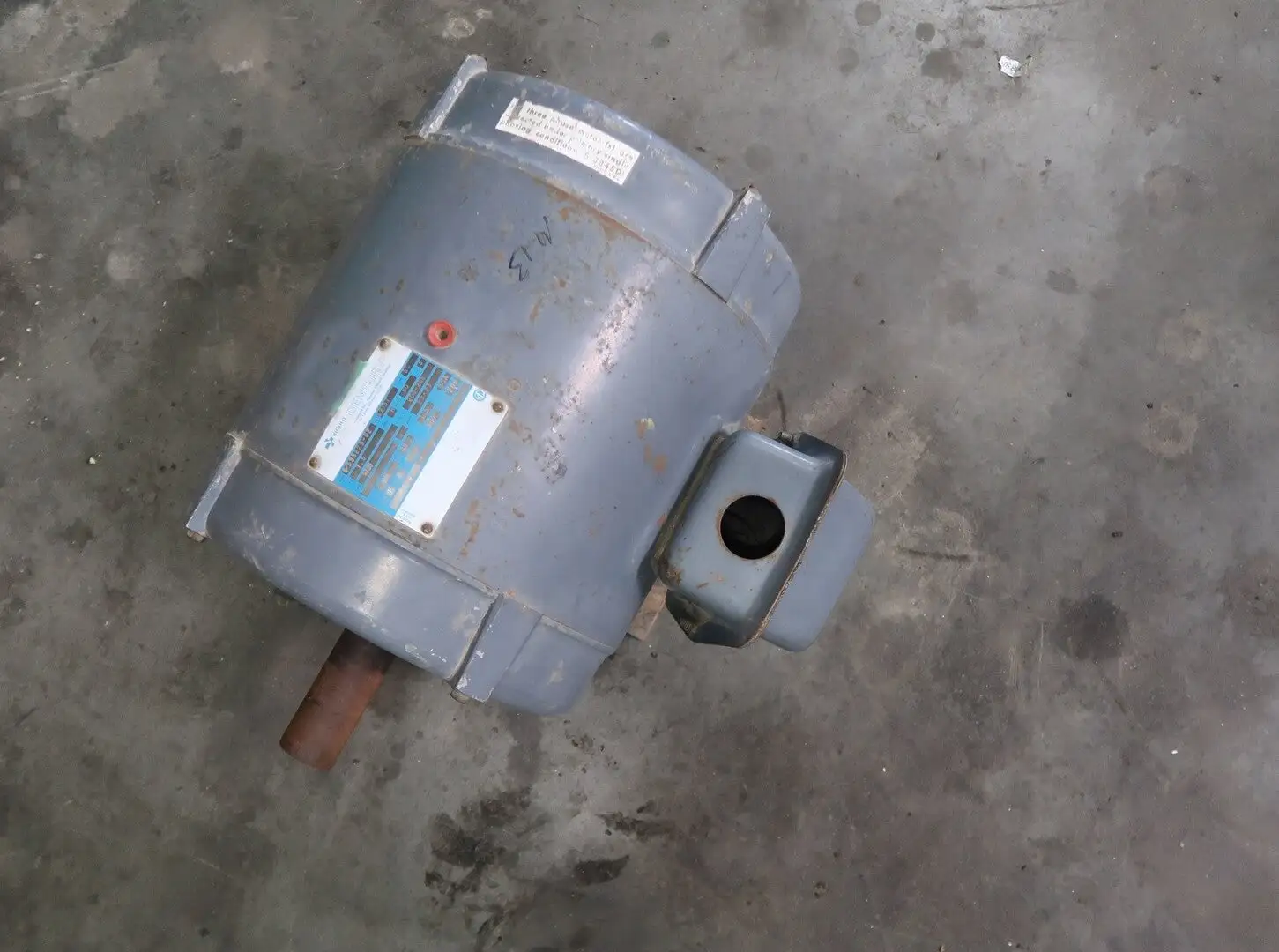 7.5 hp, 200-208 volts, 1750 rpm, S213T, Electric Motor