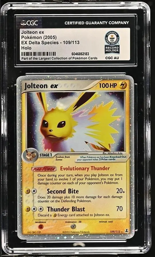 Pokemon Jolteon ex EX Delta Species Holo Rare #109 Holo CGC World Record