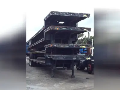 Used A PLUS DROP DECK TRAILER ROLL-OFF FLOORS Flatbed Trailers Florida US | USA Transequipment #1542527