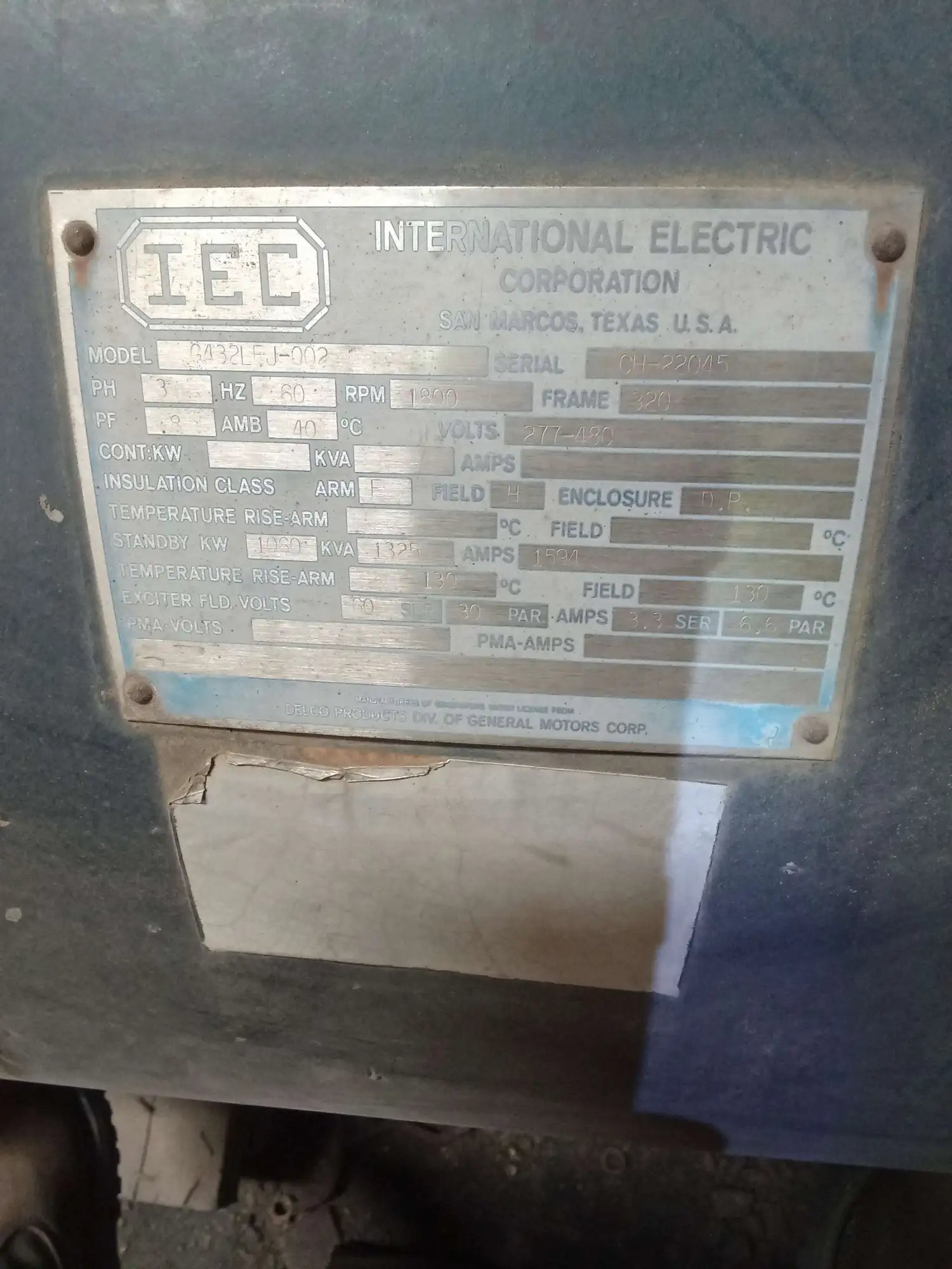 Used IEC _UNKNOWN_ Synchronous Alternators Texas US | Apollo Electric #1514381