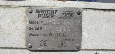 Wright (rectangular flange) P. D. Pump