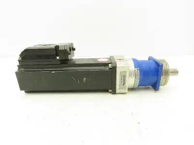 Elau SM 07060010P045S1B0 AC Servo Motor 6000rpm 400V w/10:1 Gearbox 16mm Shaft