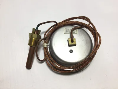 Trerice V80440 Dial Thermometer with Bronze Braid Armor Range 90-230C