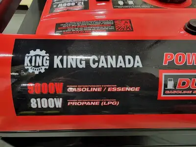 New | in-Stock KING CANADA KCG-12001GE-DF Generators British Columbia CA | Lenmark #277351
