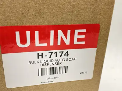 USED ULINE BULK LIQUID SOAP AUTO WALL-MOUNT DISPENSER 34 OZ