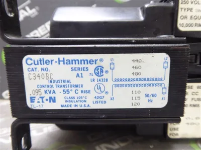 Cutler Hammer C340BC Industrial Control Transformer .095 kVA Used