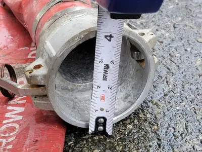 3" x 55 FT Brown PVC Discharge Hose