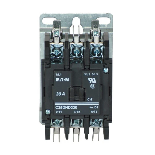 Eaton C25DND330A Definite Purpose Contactor, Quick, 30A,110-120 Vac [New]