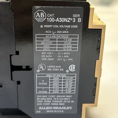 USED ALLEN-BRADLEY 100-A30NZ*3