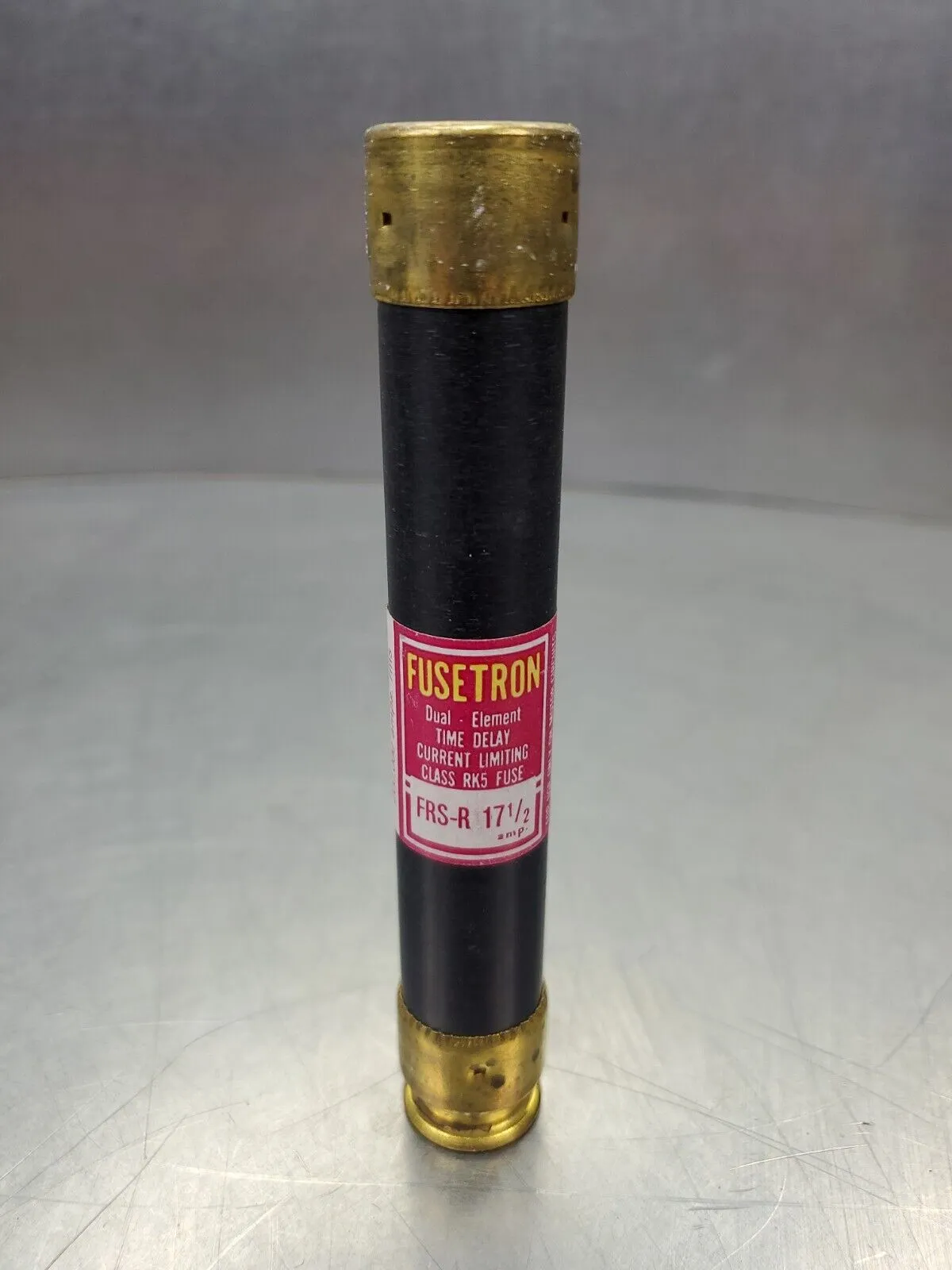 FUSETRON FRS-R Dual-Element Time-Delay Fuse, 600VAC 17.5AMP. 4D-BOX#5