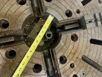 36" 4-JAW LATHE CHUCK. STOCK # 0999024.