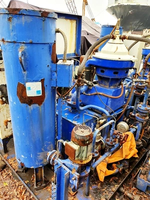 (3) Alfa-Laval P-605 SGP-11 lube oil purifier modules, SS.