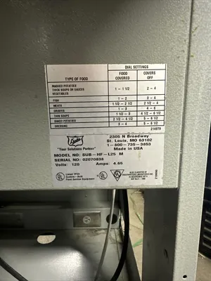 174-0101 Duke SWH700-25FLM Full Service Drop In Pan Hot Case
