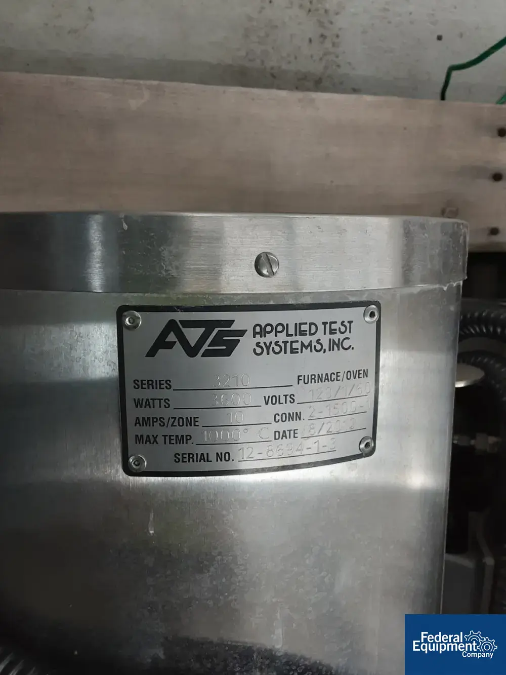Used Applied Test Systems Applied Test Systems Series 3210 1" Split Tube Furnace Furnaces Michigan US | Federal Equipment Company #1506017