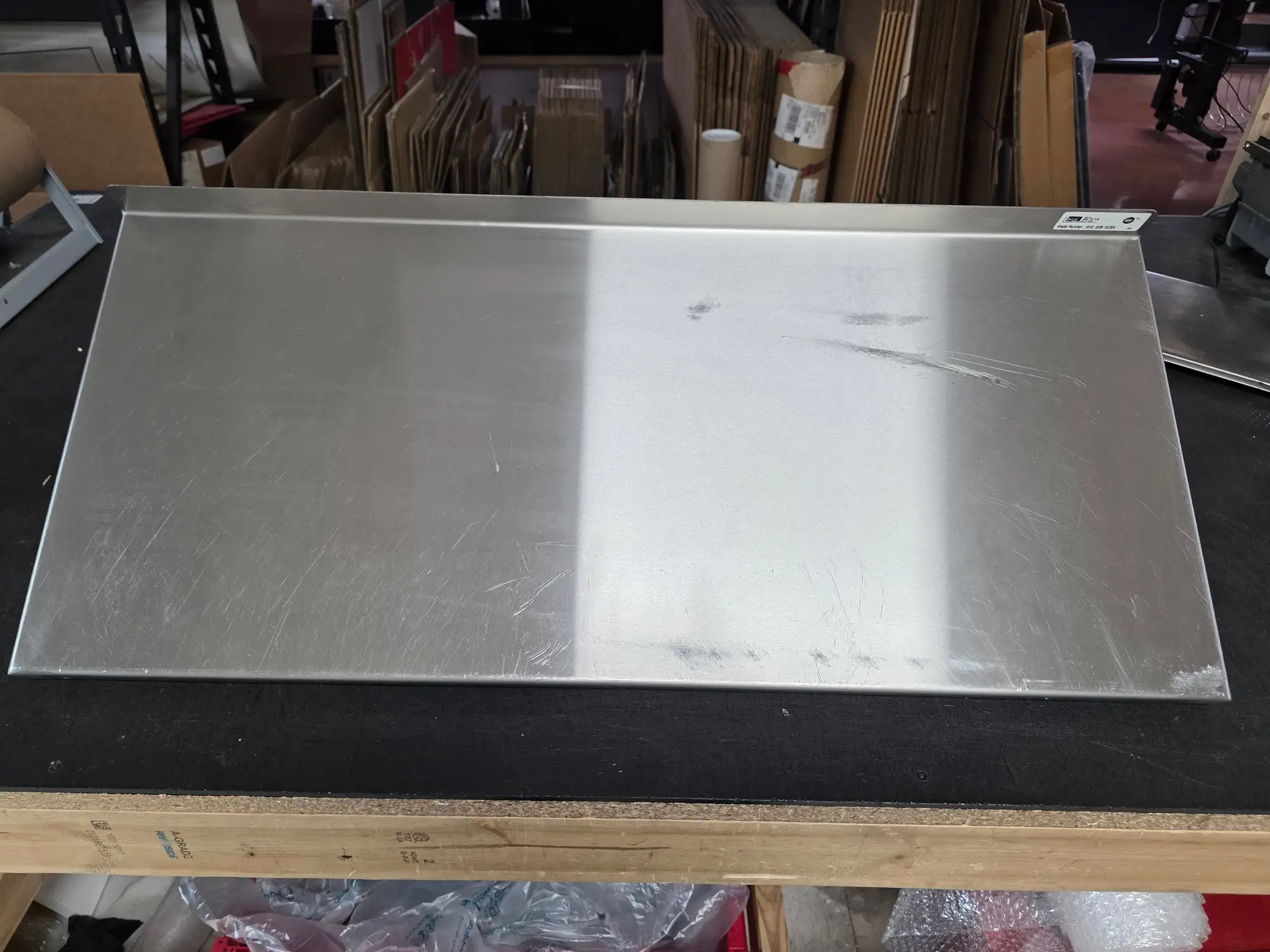 Used John Boos Used 36" John Boos BHS1636-16/304 Stainless Steel Wall-mounted Shelf - SS400 Racks/Shelving Illinois US | Falcon Restaurant Supply #1373581