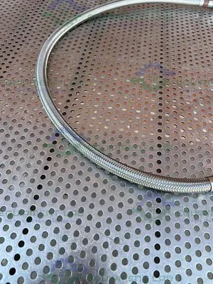 Unbranded Stainless Steel Braided Hose 45" w/ Swagelok Quick Release Fitting
