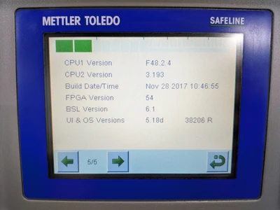 USED 2017 METTLER-TOLEDO SAFELINE
