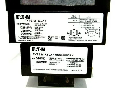 NEW EATON D26MR80A TYPE M RELAY