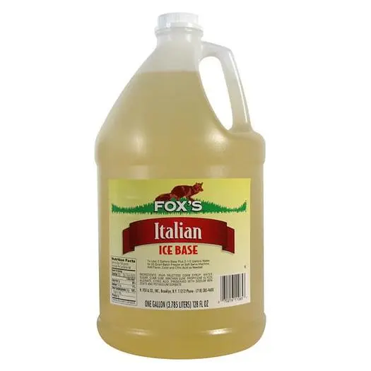 ITALINA ICE BASE - 1 GALLON CONTAINER - 4 PER CASE - 6 FLAVORS