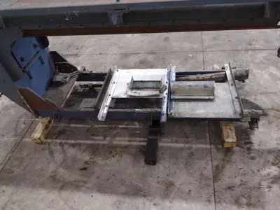 72" JETLINE SEAM WELDER WITH 3-WAY COPPER GROOVE BOTTOM CLAMP & MILLER COMPONENTS: STOCK #23642