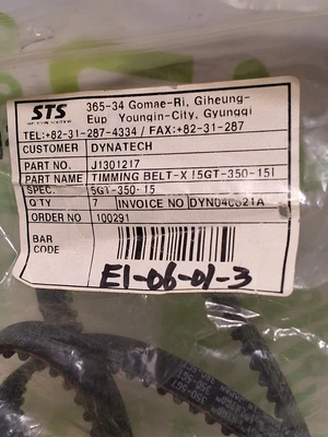 UNITTA 350-5GT TIMING BELT - BRAND NEW