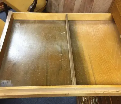 2731-385 Antique Liberty Bureau Makers Oak Multi-Drawer Flat File Cabinet Circa 1930