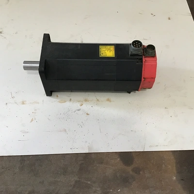 Fanuc 1OL AC Servo Motor 1-3/8″ Shaft 3 Phase 8 Poles 51 Amp 143 Volt 49 Torque