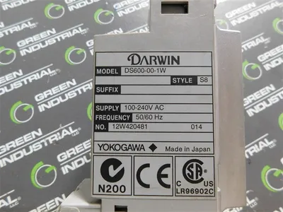 Yokogawa DS600-00-1W Darwin Data Acquisition Sub Unit Style S8 Used