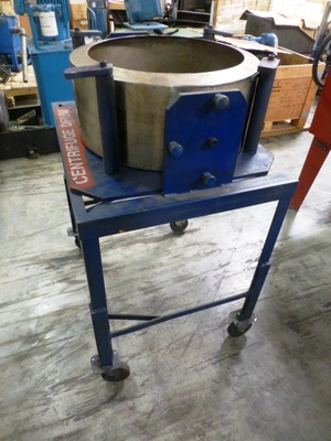 Lavin 20-1160V (20 x 9) solid basket centrifuge, 316SS.