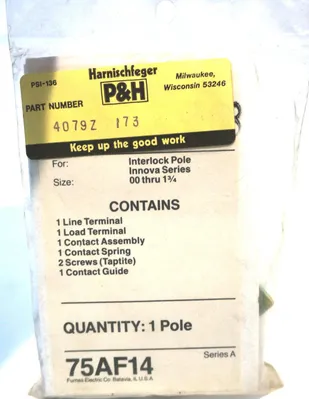 NEW FURNAS 75AF14 CONTACT KIT 1 POLE