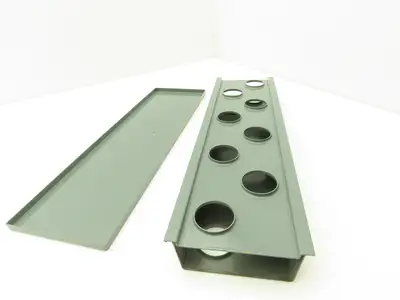 Sunnen SL-38 Honing Machine Mandrel Rack & Drain Pan 8-Hole 1.5" Shank Dia