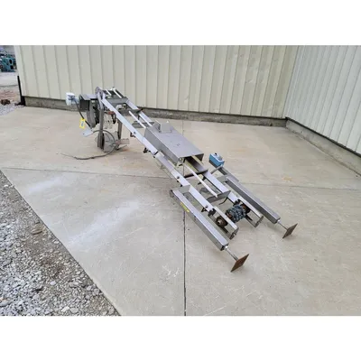 Used Smalley 11'-3" DG Vertical Bucket Lift Plastic Conveyor