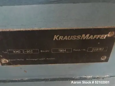 Used KRAUSS MAFFEI KMD 2-90Z Extruders Illinois US | Aaron Equipment #86531