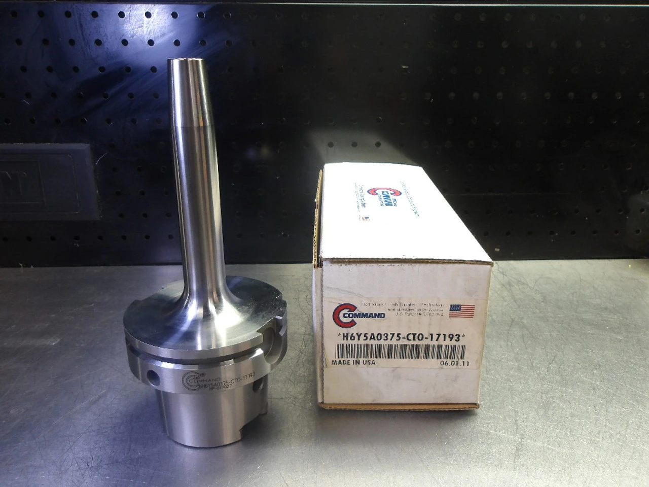 Command HSK100A 3/8" Shrink Fit Tool Holder H6Y5A0375-CTO-17193 (LOC2682A)