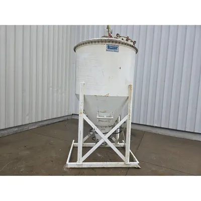 Used 100 Cubic Foot Pneumatic Conveying Receiver Bin w/ Hopper
