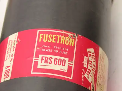 Bussman Fusetron FRS 600 Time Delay Fuse Dual Element 600A 600VAC Lot Of 3
