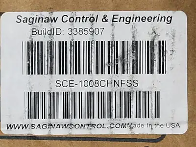 NEW SAGINAW CONTROL & ENGINEERING SCE-1008CHNFSS