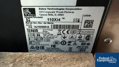 USED Zebra Zebra Printer, Model 110Xi4