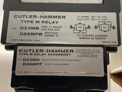 Used CUTLER-HAMMER D23MB Miscellaneous Equipment (Electrical & Power) | Surplus Asset Holdings #1200473
