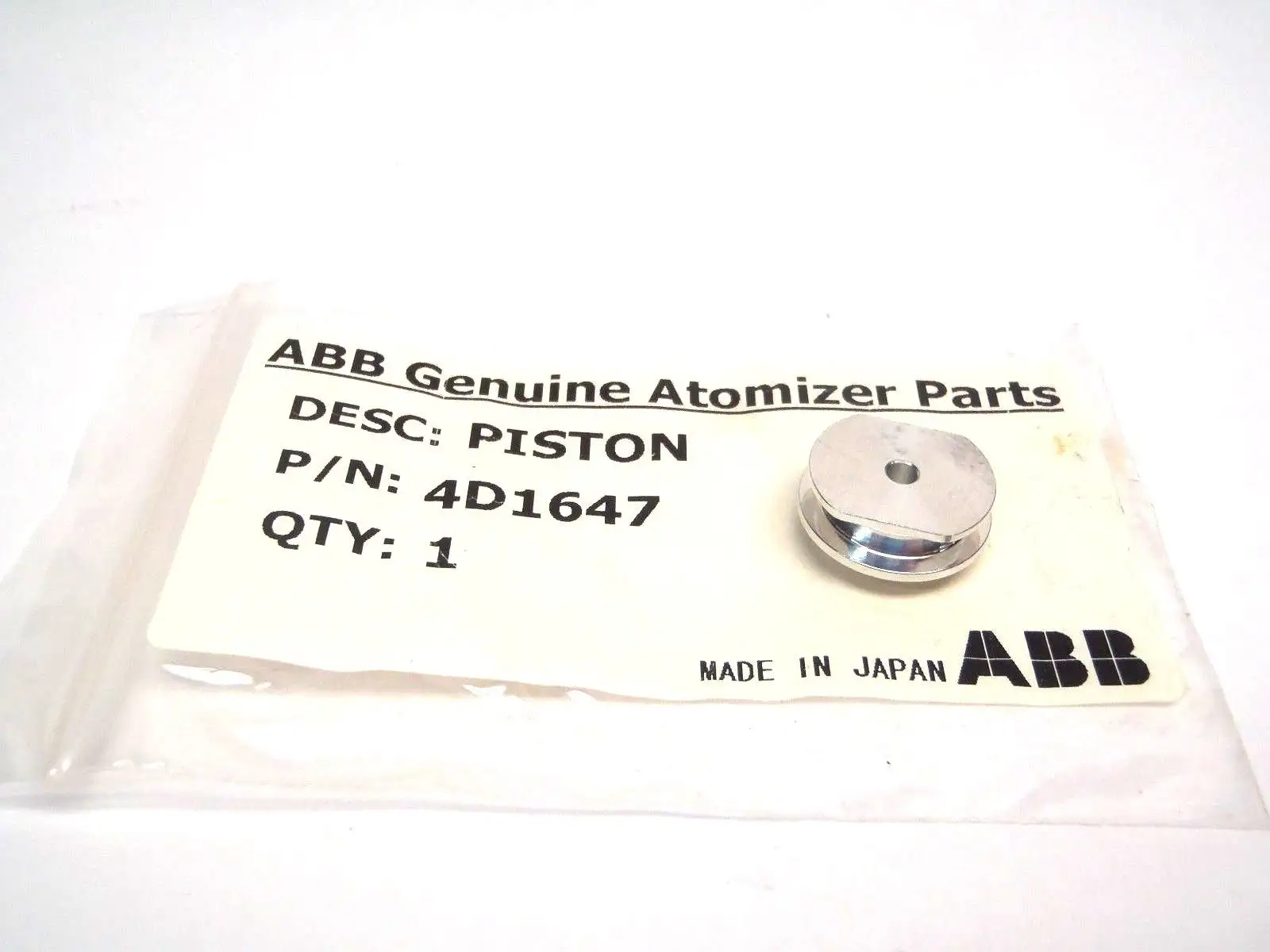New | in-Stock ABB Atomizer Piston Genuine Parts for Robobel Robot Robot Parts Michigan US | Maverick Industrial Sales #1400931