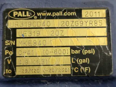 USED 2011 PALL UR319CD40 20ZG9YR85