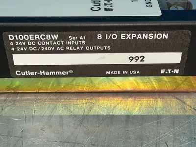 Used CUTLERHAMMER D100ERC8W PLC Input & Output Ohio US | HGR 24 #1415396