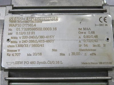 Used SEW EURODRIVE _UNKNOWN_ Gearmotors Texas US | OCO Industrial #1600908