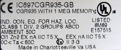 USED GE FANUC IC697CGR935-GB PROCESSOR UNIT IC697CGR935GB