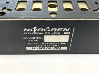 Used Norgren Air Control Valve 150PSIG Pump & Valve Parts Michigan US | Maverick Industrial Sales #1398232